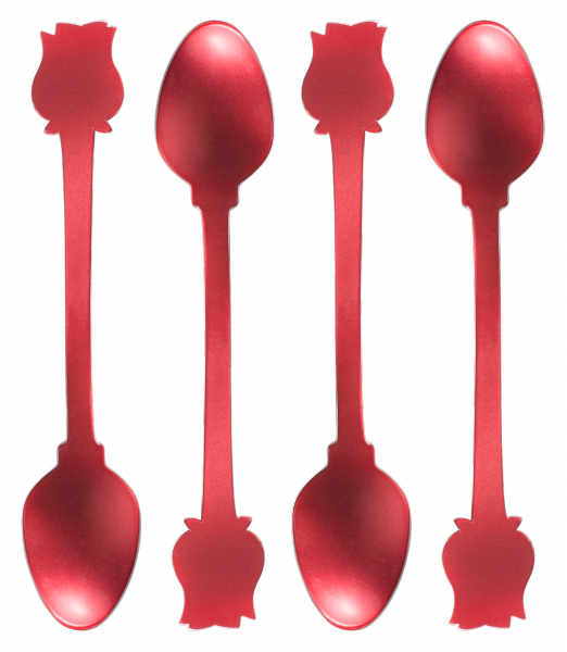 Rose - Set Of 4 Mocha Spoons