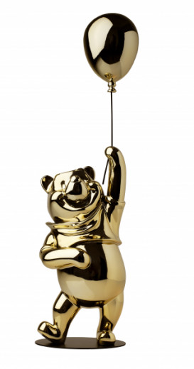 Winnie The Pooh Chromed Gold