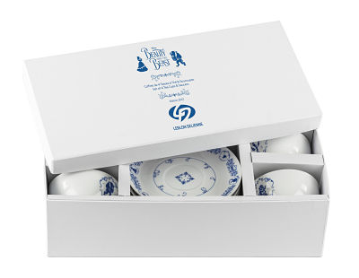 Box Of 4 Teacups Beauty And The Beast