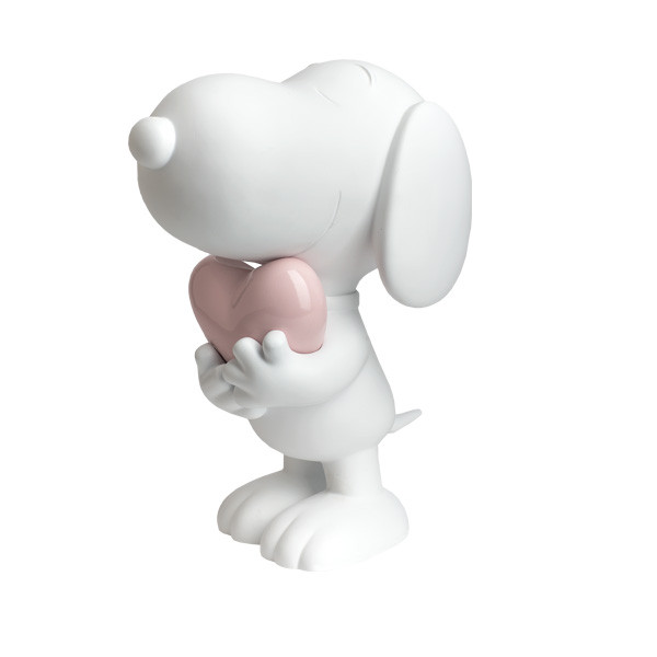 Snoopy Coeur Mat & Pastel Laqué