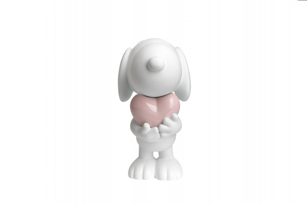 Snoopy Coeur Mat & Pastel Laqué