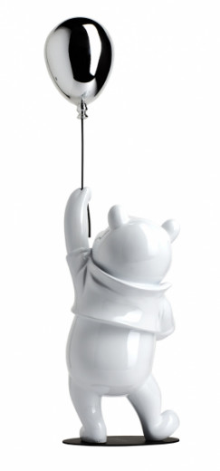 Winnie The Pooh White & Silver